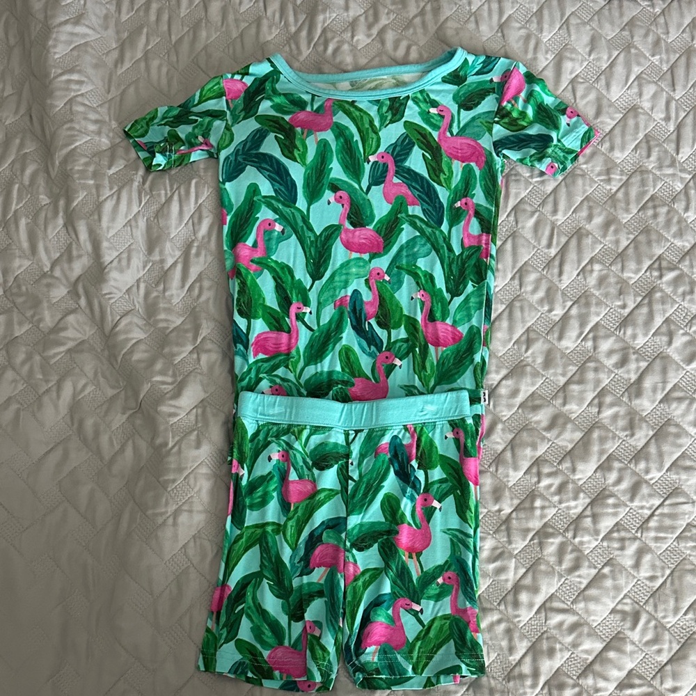 Little Sleepies Tropical Flamingo Pajama Set